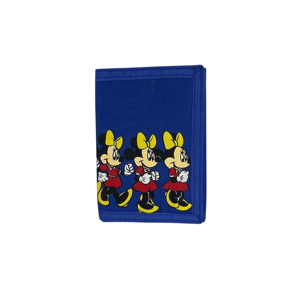 Vintage Disney Minnie Mouse Children's Wallet Blue Clean EUC